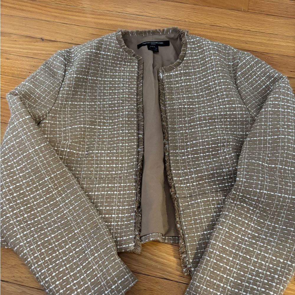 French Connection Brown Tweed Blazer